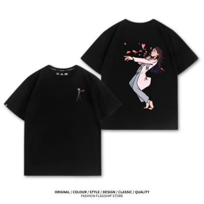 LINGORM 2025親子情侶男女同款 印花短袖T恤