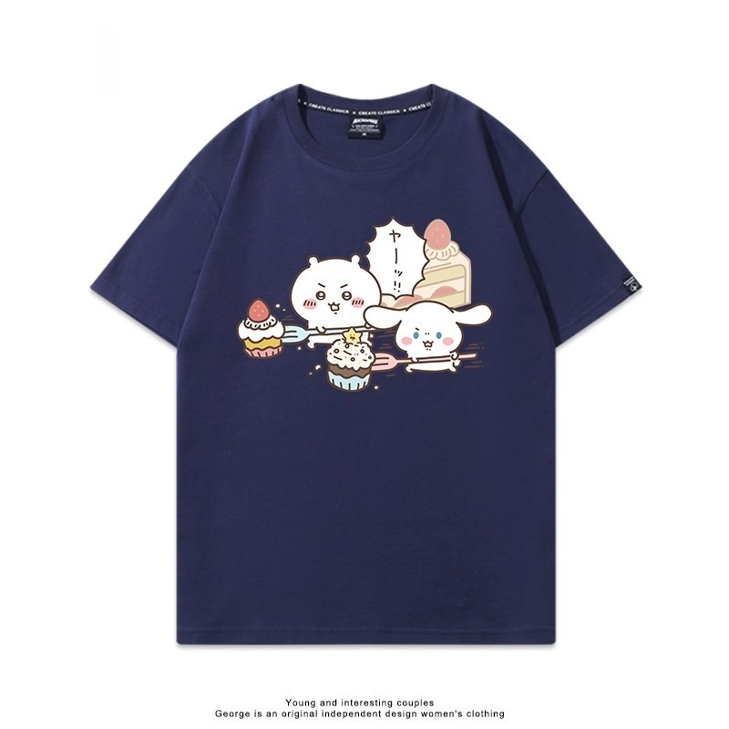 Chiikawa 2025親子情侶男女同款 印花短袖T恤-ZUIHANG SHOP