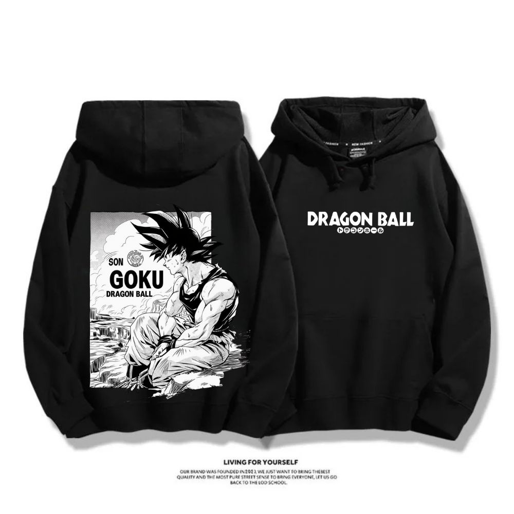 七龍珠 秋冬新款 親子情侶裝連帽衛衣
