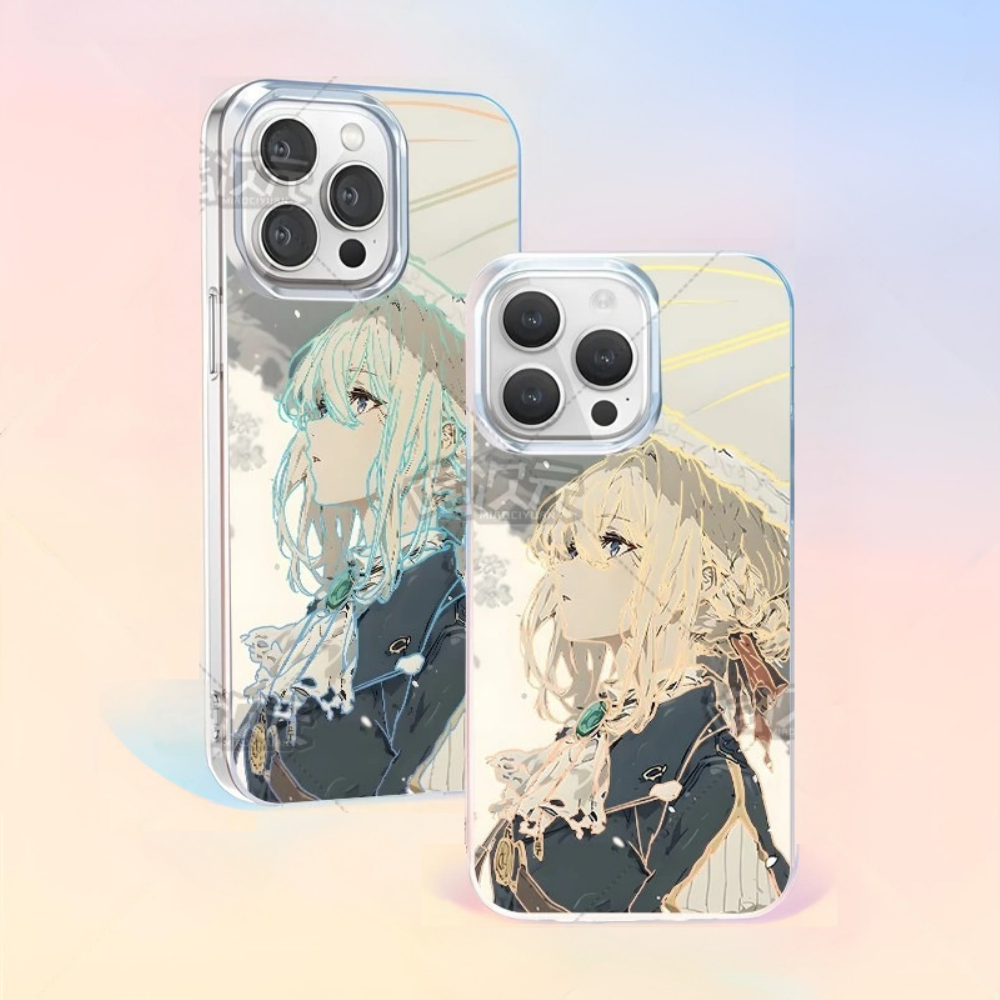 紫羅蘭永恆花園極光金手機殼