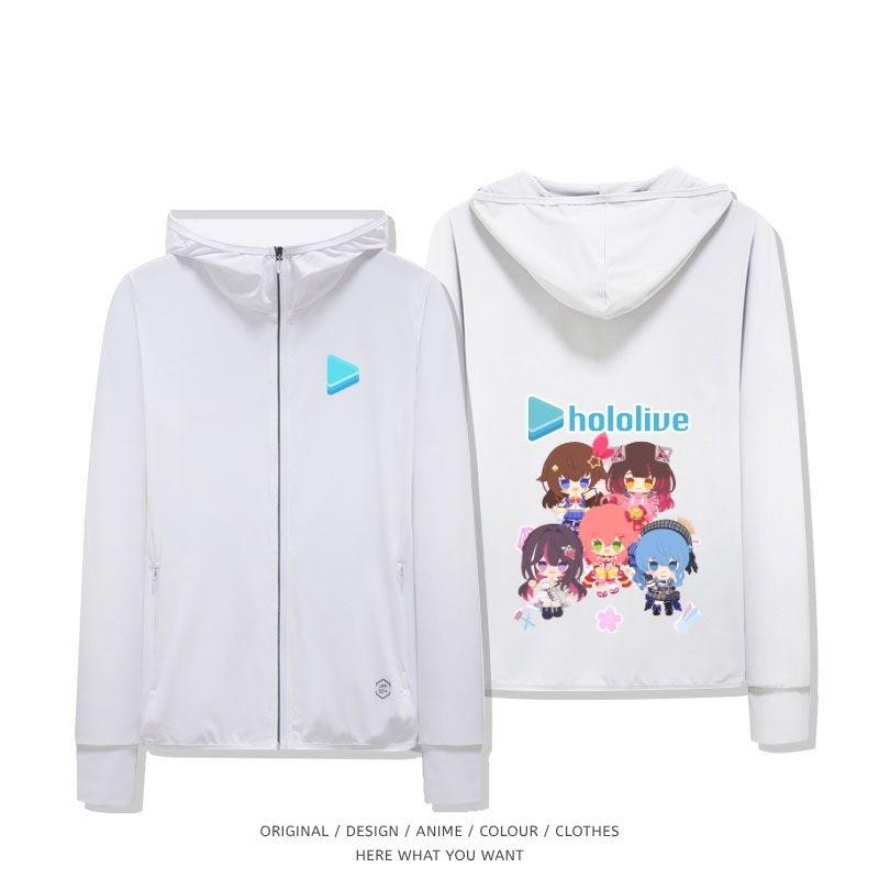 Hololive 虛擬主播夏季通勤冰絲速乾涼感防曬外套