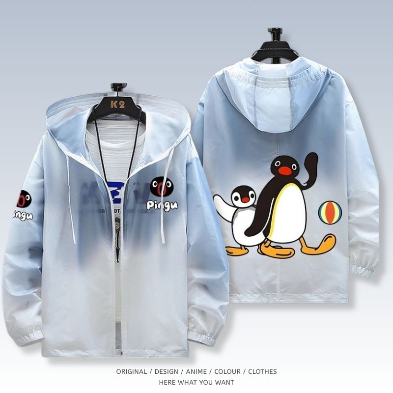 企鵝家族 Pingu 全機能抗UV涼感漸變防曬外套