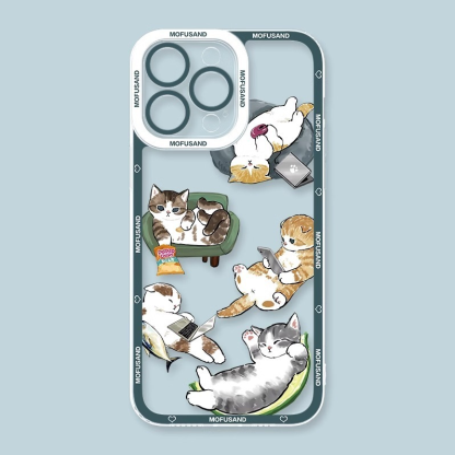 Mofusand貓貓天使眼透明防摔軟殼-ZUIHANG SHOP