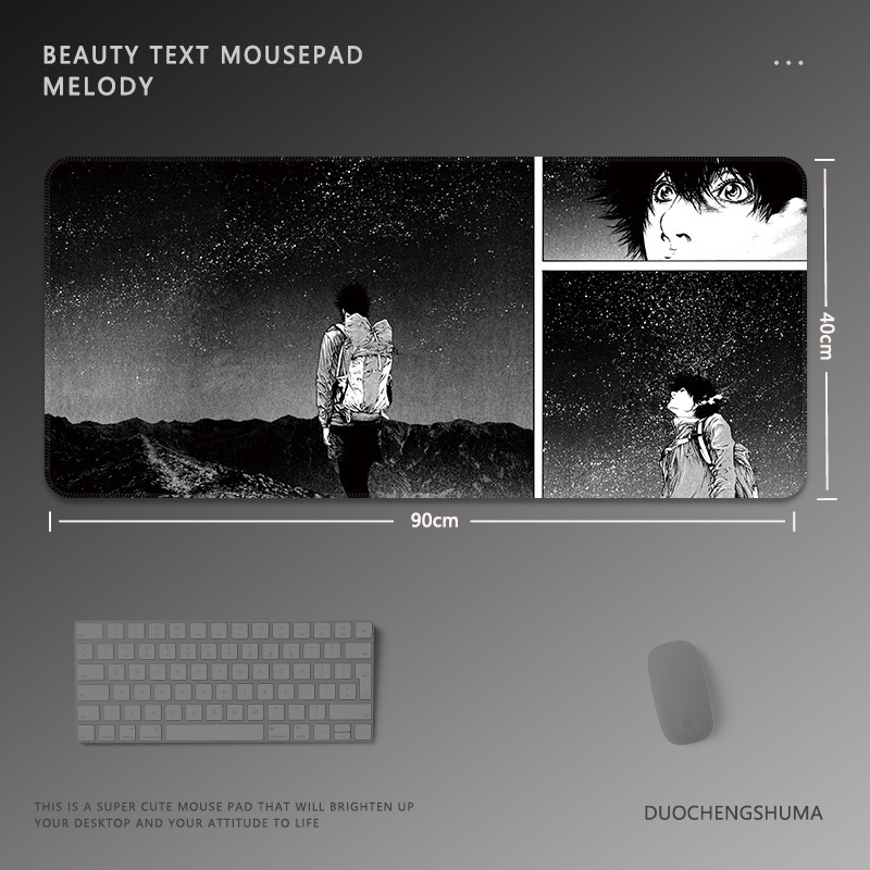 黑白動漫 主題桌墊 布質滑鼠墊-ZUIHANG SHOP