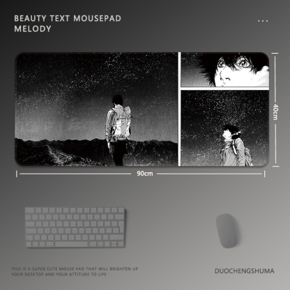 黑白動漫 主題桌墊 布質滑鼠墊-ZUIHANG SHOP