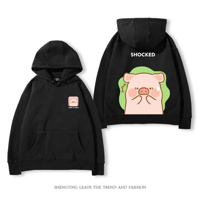 罐頭豬LULU 2025秋冬新款 親子情侶裝連帽衛衣