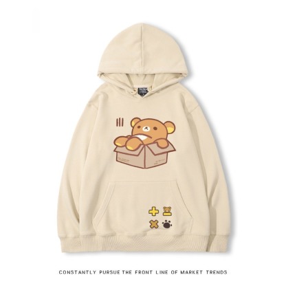 拉拉熊 秋冬新款 親子情侶裝連帽衛衣