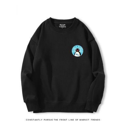 企鵝pingu 秋冬新款 親子情侶裝圓領長袖