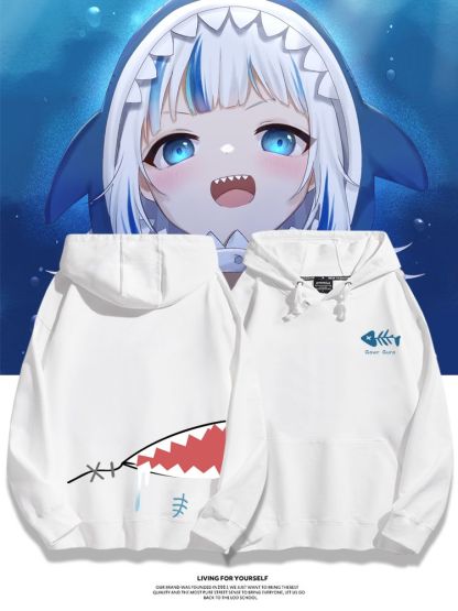 Gawr Gura 2025秋冬新款 親子情侶男女連帽衛衣-ZUIHANG SHOP