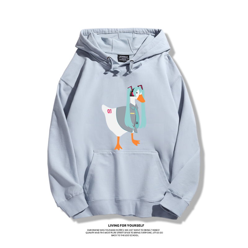 初音未來聯名鵝鴨殺新款 親子情侶男女款連帽衛衣-ZUIHANG SHOP