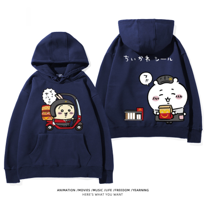 Chiikawa新款 親子情侶男女款連帽衛衣-ZUIHANG SHOP