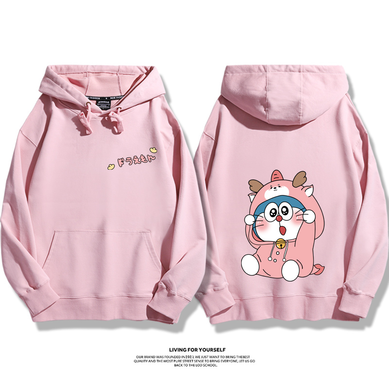 Q版新年叮噹貓新款 親子情侶男女款連帽衛衣-ZUIHANG SHOP