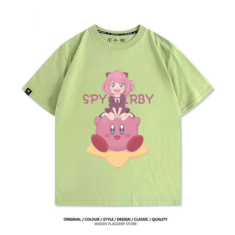 星之卡比X安妮亞 印花短袖T恤-ZUIHANG SHOP