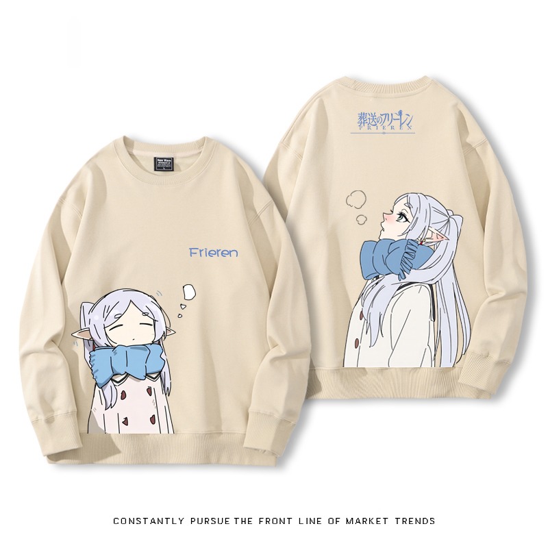 葬送的芙莉蓮 秋冬新款 親子情侶裝圓領長袖