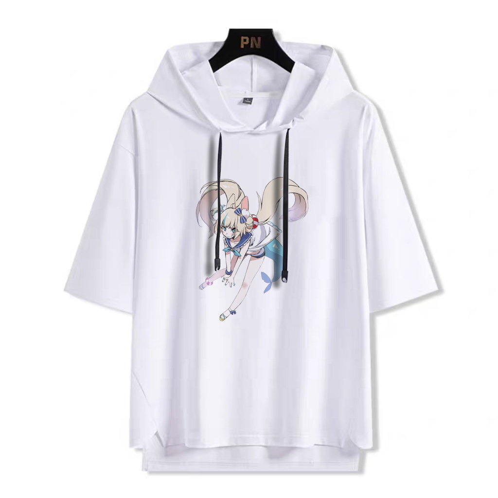 YouTuber 虛擬主播 Sameko Saba 鯊魚子 連帽短袖T恤-ZUIHANG SHOP