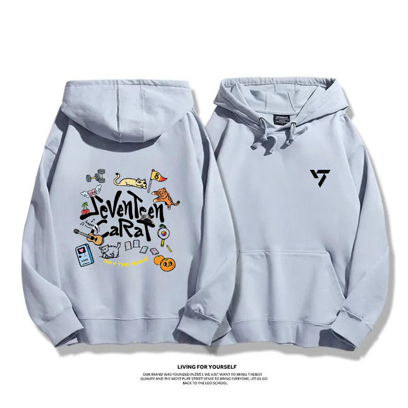SEVENTEEN 2025秋冬新款 親子情侶男女連帽衛衣