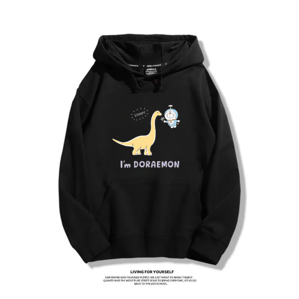 我是哆啦A夢 2025秋冬新款 親子情侶裝連帽衛衣