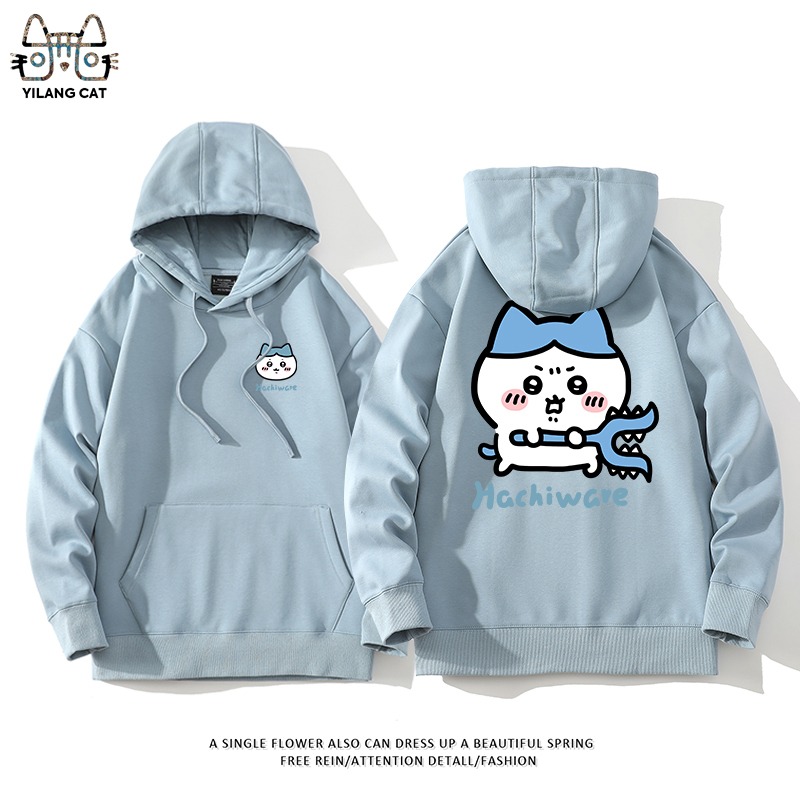 Chiikawa聯名衛衣2025秋冬新款親子情侶裝連帽衛衣