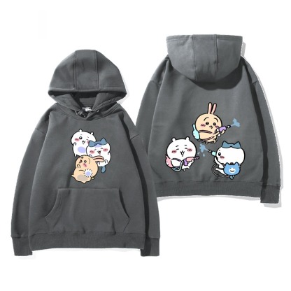 Chiikawa 2025秋冬新款 親子情侶男女連帽衛衣