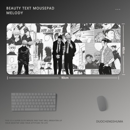 黑白動漫 主題桌墊 布質滑鼠墊-ZUIHANG SHOP
