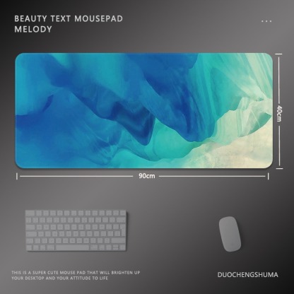 油畫暈染 主題桌墊 布質滑鼠墊-ZUIHANG SHOP