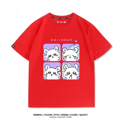 Chiikawa 2025親子情侶男女同款 印花短袖T恤