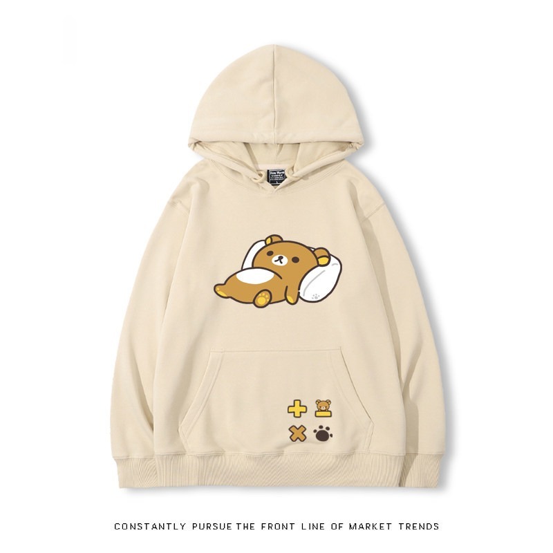 拉拉熊 秋冬新款 親子情侶裝連帽衛衣