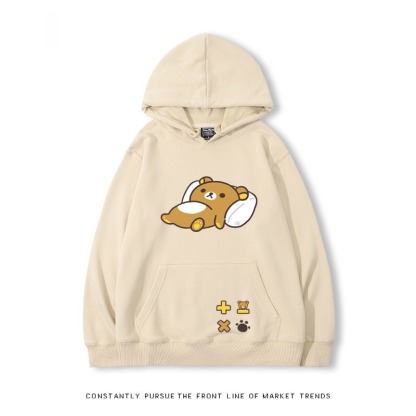 拉拉熊 秋冬新款 親子情侶裝連帽衛衣