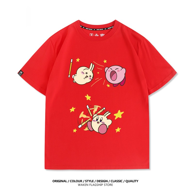 Chiikawa 2025親子情侶男女同款 印花短袖T恤