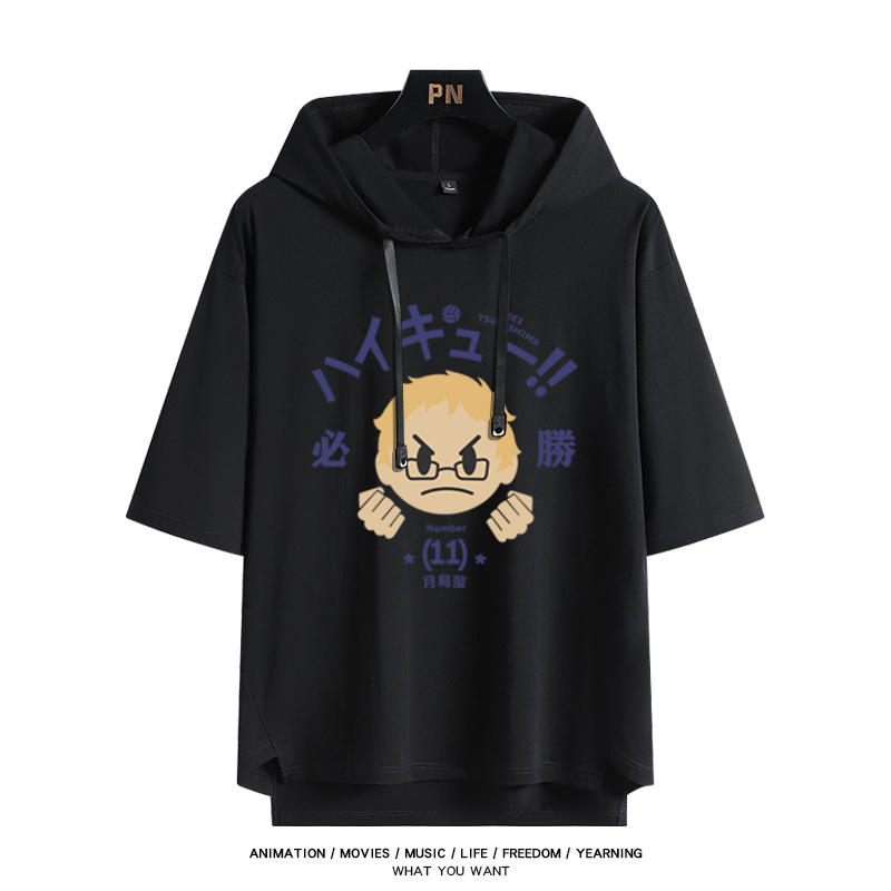 排球少年 連帽短袖T恤-ZUIHANG SHOP