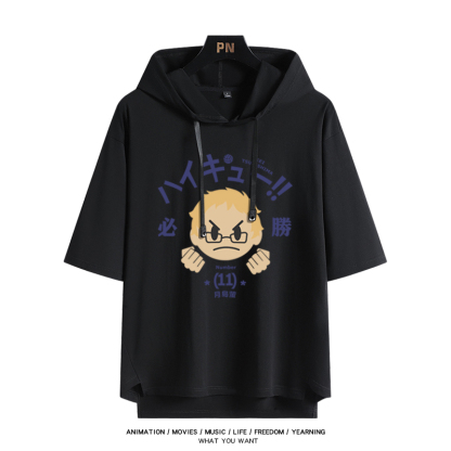 排球少年 連帽短袖T恤-ZUIHANG SHOP