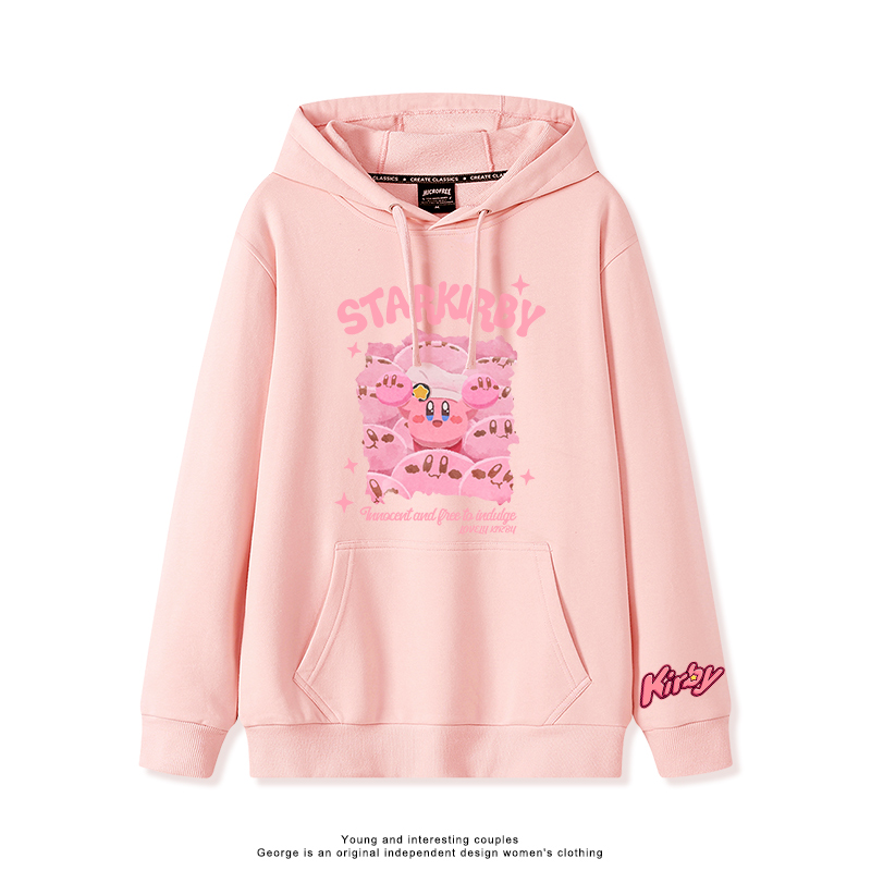 星之卡比 2025秋冬新款 親子情侶裝連帽衛衣