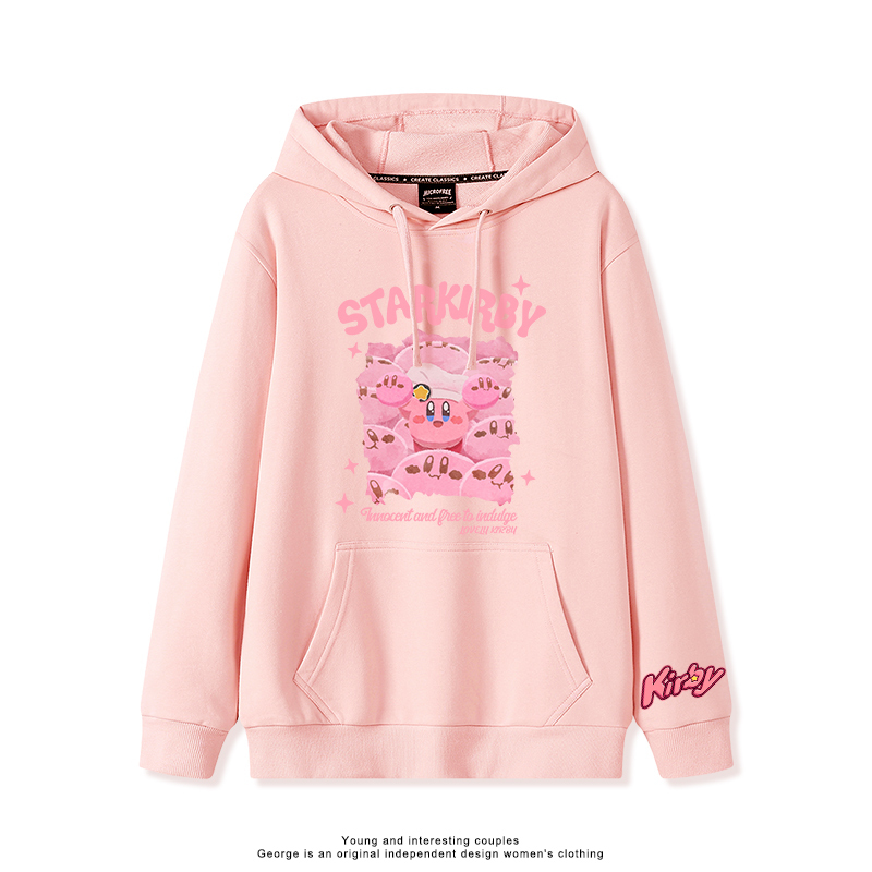 星之卡比 2025秋冬新款 親子情侶裝連帽衛衣