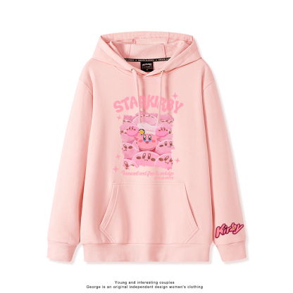 星之卡比 2025秋冬新款 親子情侶裝連帽衛衣