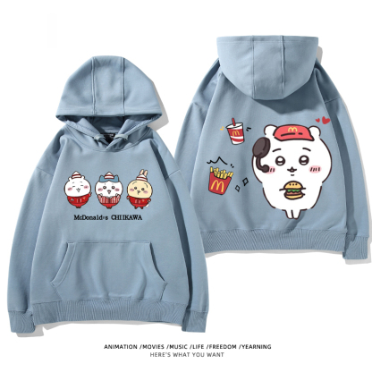 Chiikawa新款 親子情侶男女款連帽衛衣-ZUIHANG SHOP