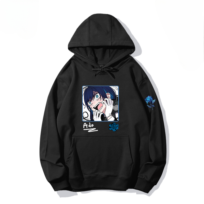 Ado歌手同人 寬鬆百搭 秋冬款 寬鬆連帽衛衣-ZUIHANG SHOP