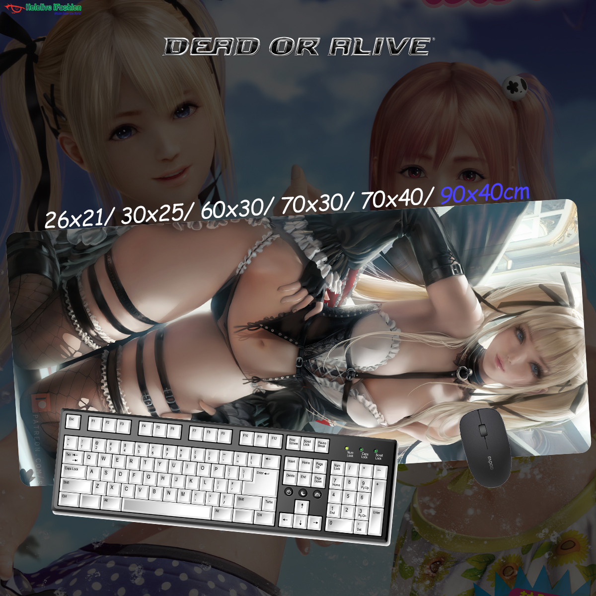 生死格鬥系列 超大鎖邊主題桌墊 布質滑鼠墊