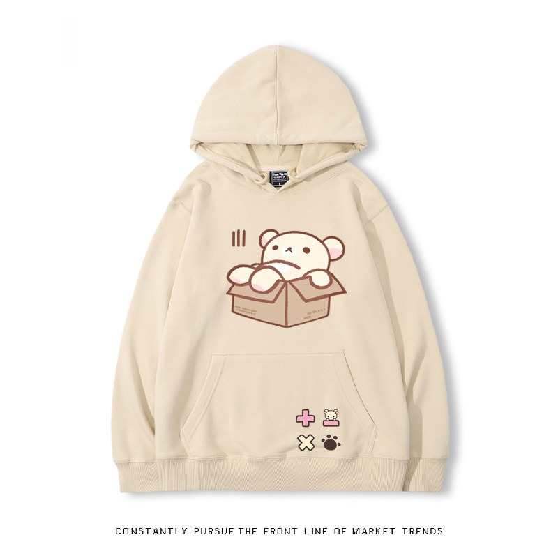 拉拉熊 秋冬新款 親子情侶裝連帽衛衣