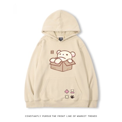 拉拉熊 秋冬新款 親子情侶裝連帽衛衣