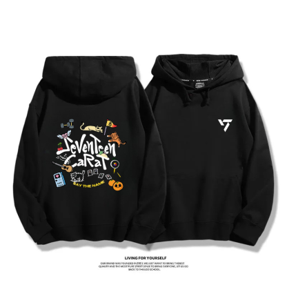 SEVENTEEN 2025秋冬新款 親子情侶男女連帽衛衣