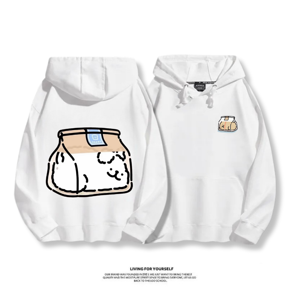 線條小狗 2025秋冬新款 親子情侶男女連帽衛衣