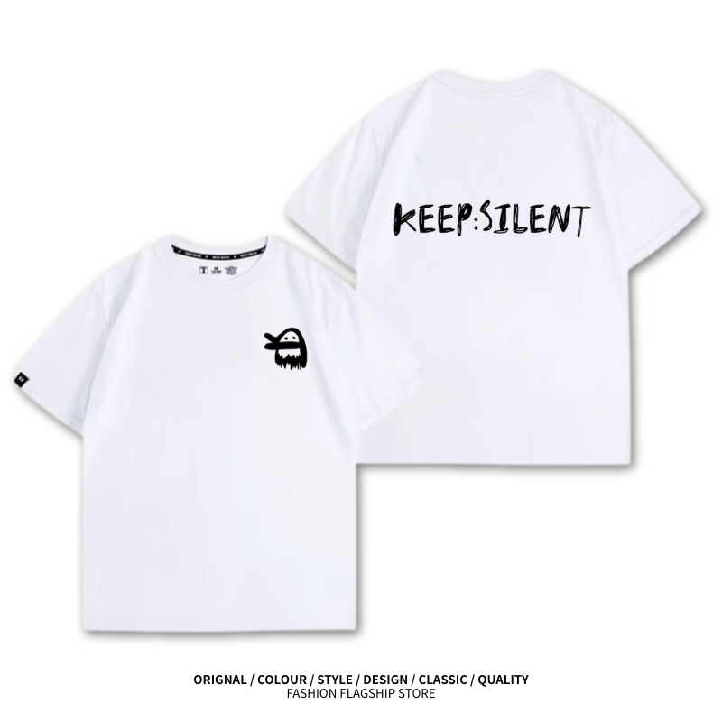 LINGORM 2025親子情侶男女同款 印花短袖T恤