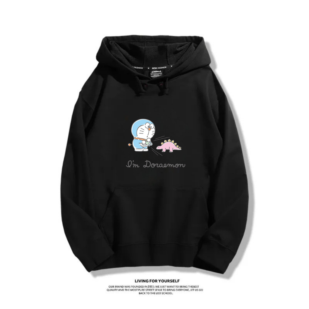 我是哆啦A夢 2025秋冬新款 親子情侶裝連帽衛衣