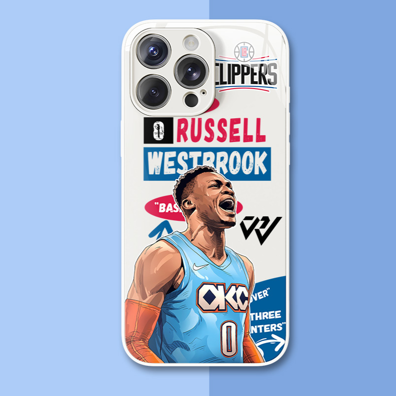 NBA球星新款高清全包防摔玻璃殼