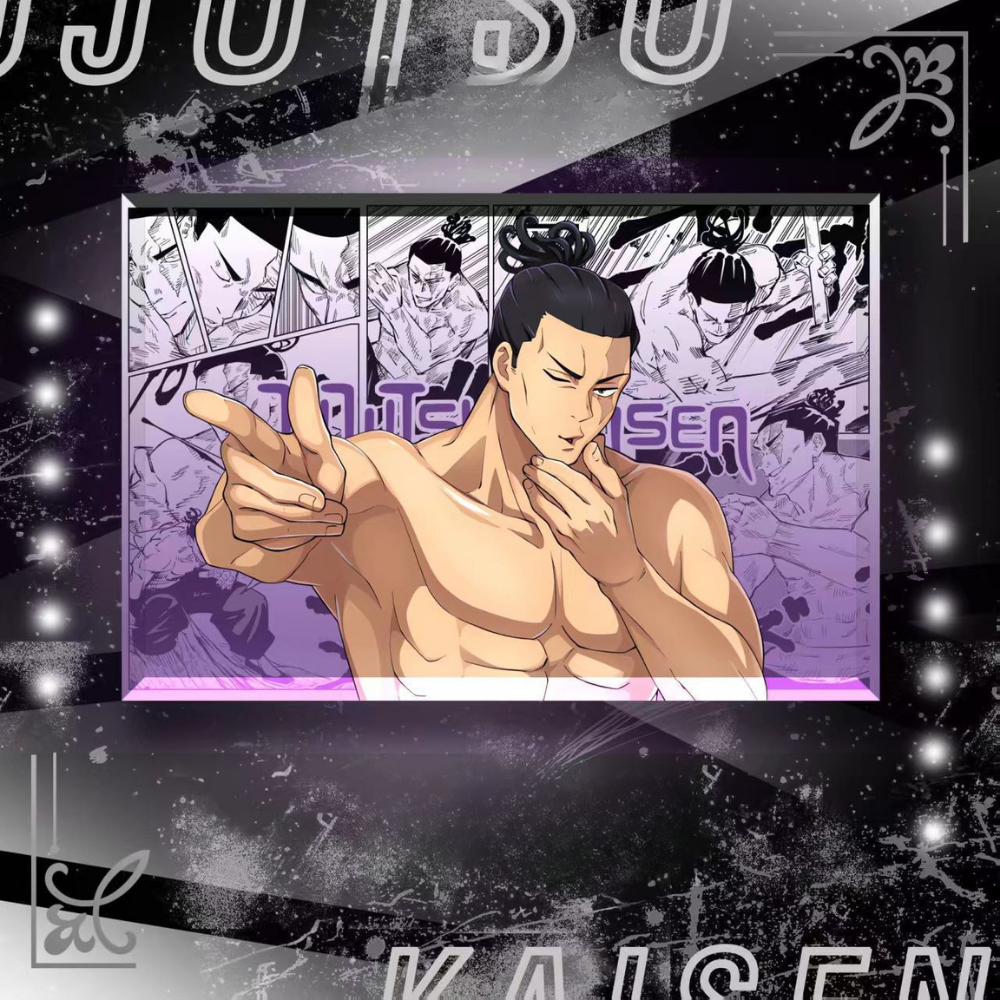 咒術迴戰透光水晶磚 附贈發光底座