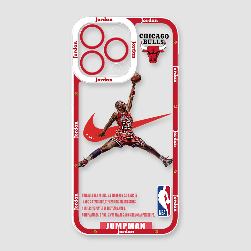 喬丹NBA籃球天使眼透明防摔軟殼