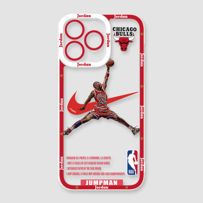 喬丹NBA籃球天使眼透明防摔軟殼
