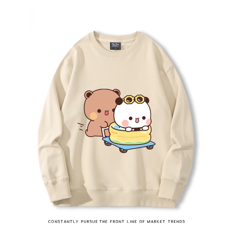 一二布布 秋冬新款 親子情侶裝圓領長袖