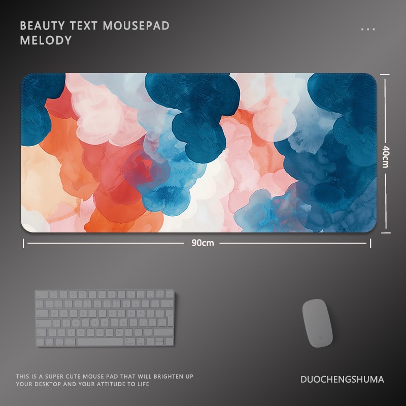 油畫暈染 主題桌墊 布質滑鼠墊-ZUIHANG SHOP