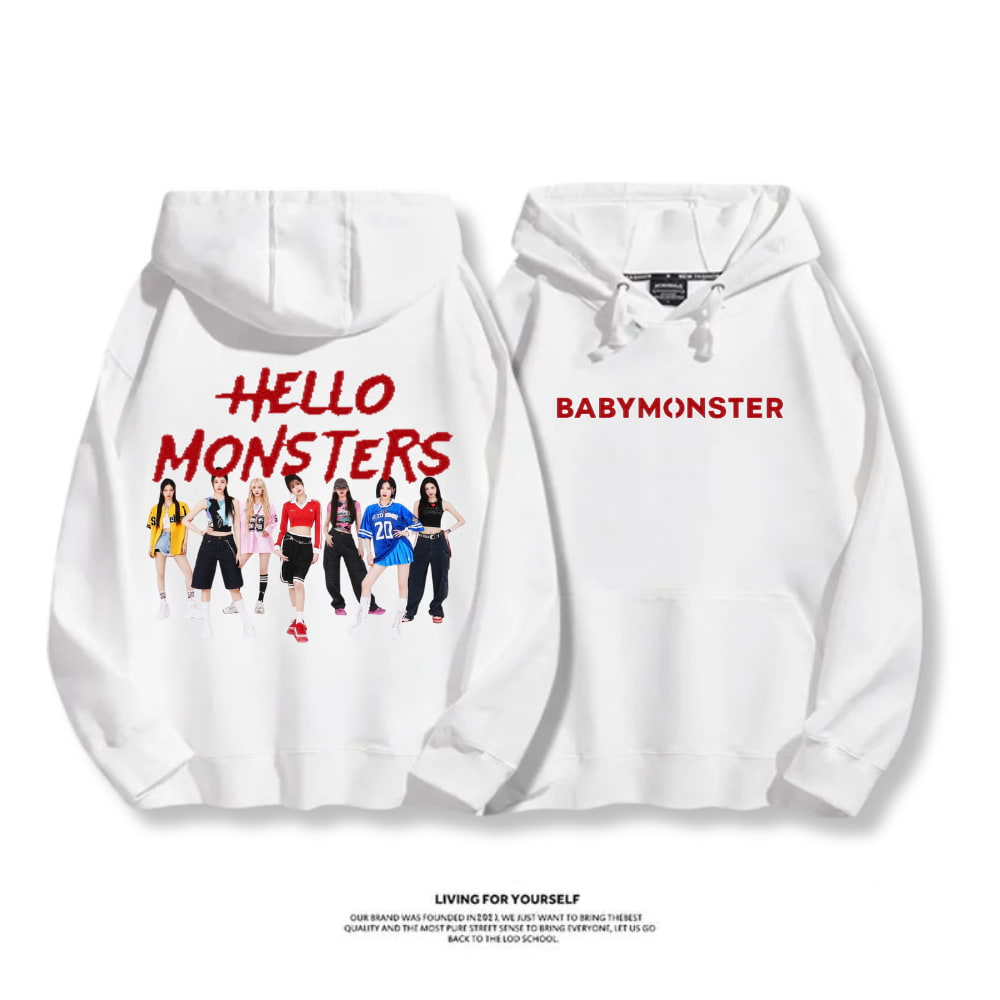 BABYMONSTER 2025秋冬新款 親子情侶男女連帽衛衣